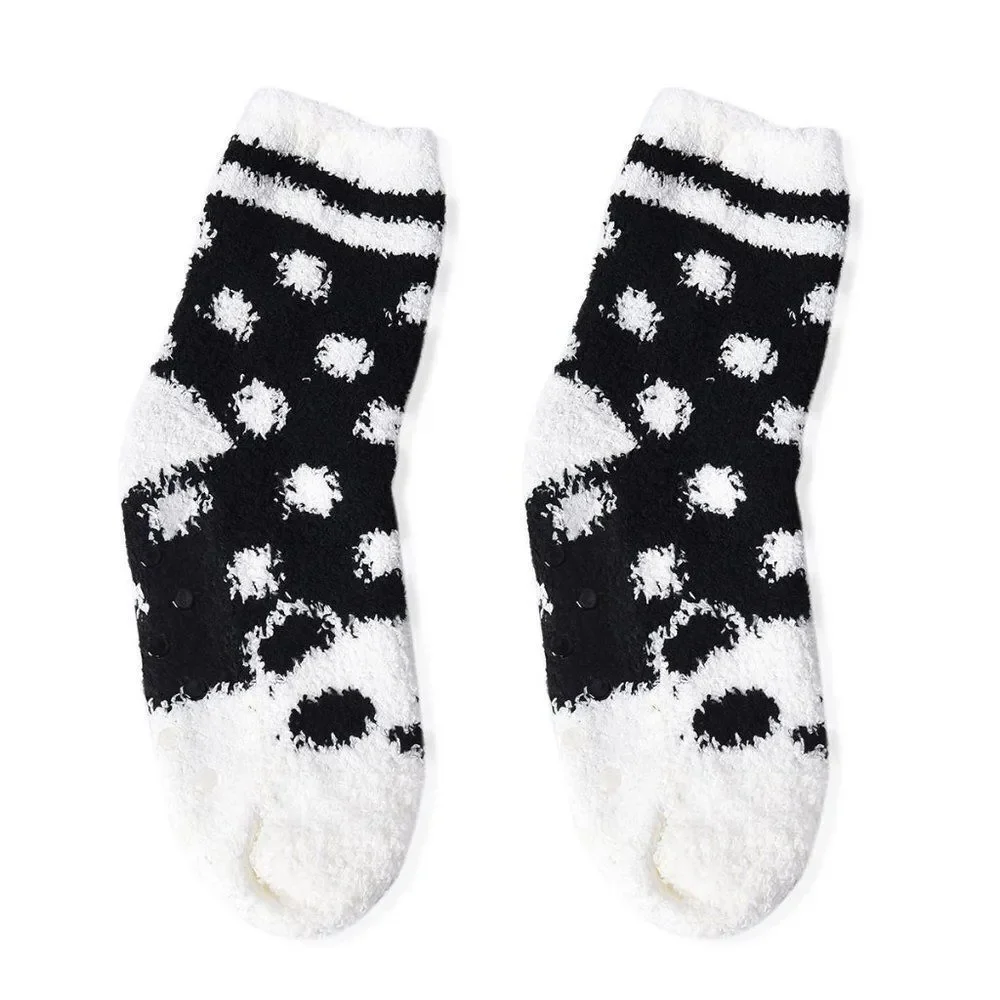 Animal Pattern Jacquard Plush Anti-Skid Socks